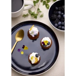 Hot BITZ Gastro Tallerken Hvid/M&oslash;rkeblå