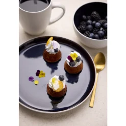 Hot BITZ Gastro Tallerken Hvid/M&oslash;rkeblå