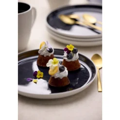 Hot BITZ Gastro Tallerken Hvid/M&oslash;rkeblå