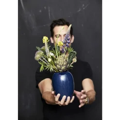 Best BITZ Gastro Vase M&oslash;rkeblå