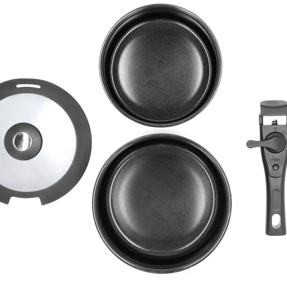 Discount HOLM Grydesæt m aftageligt håndtag Sort