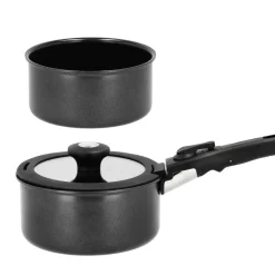 Discount HOLM Grydesæt m aftageligt håndtag Sort