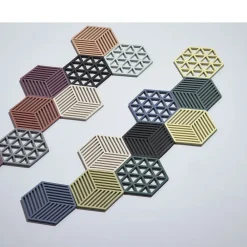 Online Zone Denmark Hexagon Bordskåner Denim