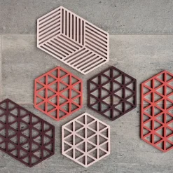 New Zone Denmark Hexagon Bordskåner Rose