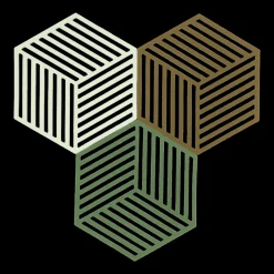 Hot Zone Denmark Hexagon Bordskåner 3 stk. Grass/Mint/Liquorice