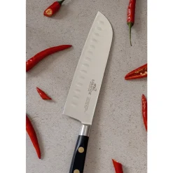 Clearance Lion Sabatier Ideal Santokukniv Stål/Sort