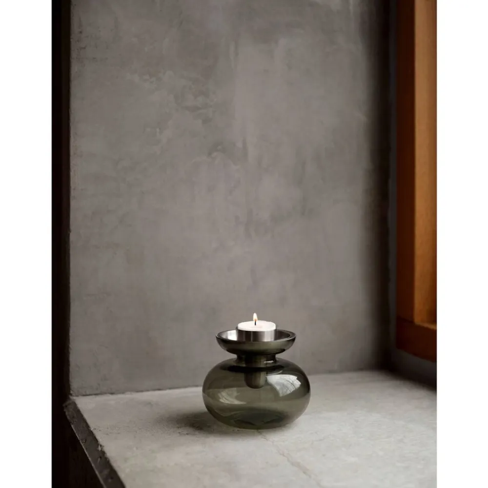 Zone Denmark Inu Vase/Lysestage 2 dele Moss Green/Brass