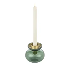 Zone Denmark Inu Vase/Lysestage 2 dele Moss Green/Brass