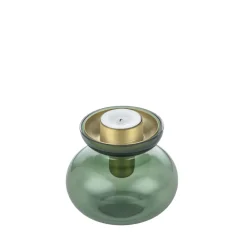 Zone Denmark Inu Vase/Lysestage 2 dele Moss Green/Brass
