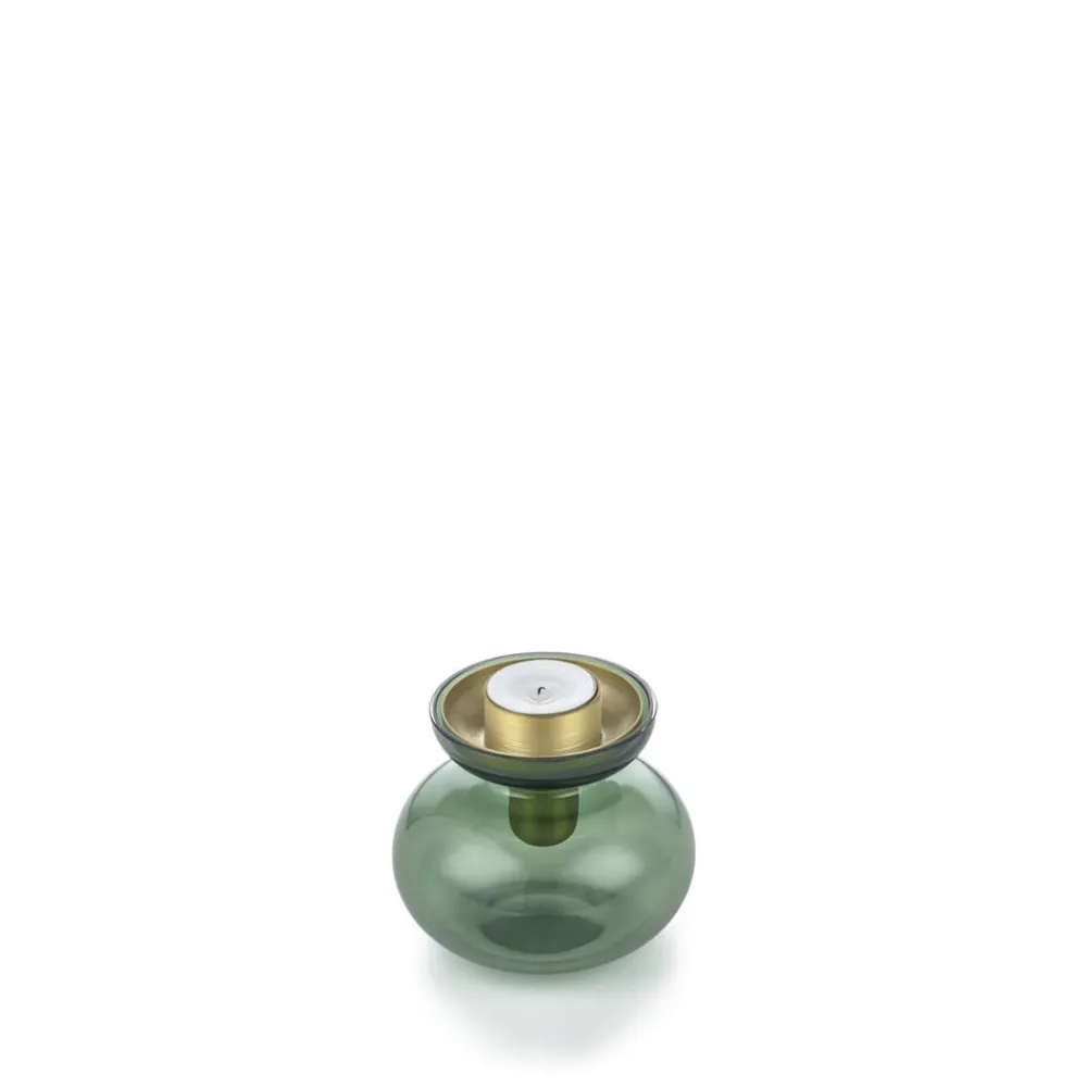 Zone Denmark Inu Vase/Lysestage 2 dele Moss Green/Brass