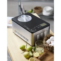 New Blomsterbergs Ismaskine m. kompressor 180 watt Sort/Stål