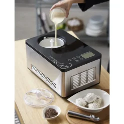 New Blomsterbergs Ismaskine m. kompressor 180 watt Sort/Stål