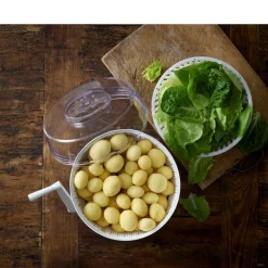 New Funktion Kartoffelskræller Hvid/Transparent