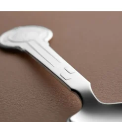 Discount Gense Klokke med blomster Dåbsske Blankt s&oslash;lv