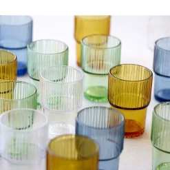 Hot BITZ Kusintha Caféglas 4 stk. Amber