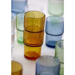 Hot BITZ Kusintha Caféglas 4 stk. Amber