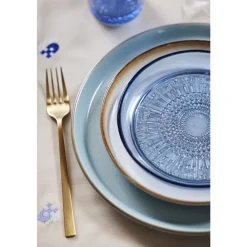 BITZ Kusintha Glastallerken Blå