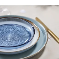 BITZ Kusintha Glastallerken Blå