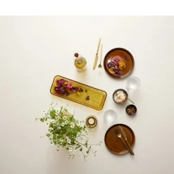 Hot BITZ Kusintha Serveringsfad rektangulært Amber