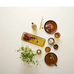 Hot BITZ Kusintha Serveringsfad rektangulært Amber