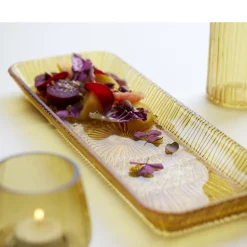 Hot BITZ Kusintha Serveringsfad rektangulært Amber