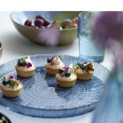 Clearance BITZ Kusintha Serveringsfad rundt Blå