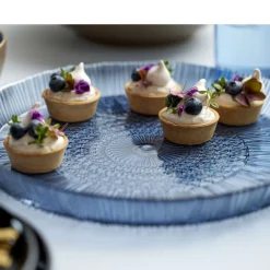 Clearance BITZ Kusintha Serveringsfad rundt Blå