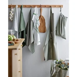 Best Södahl organic Line Viskestykke 2 stk. Olive/White