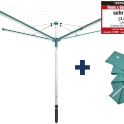 New Leifheit Linomatic 600 Deluxe Cover Paraplytørrestativ Alu