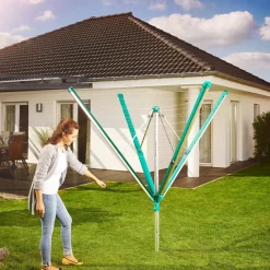 New Leifheit Linomatic 600 Deluxe Cover Paraplytørrestativ Alu