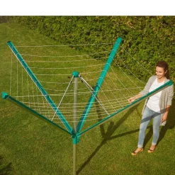 New Leifheit Linomatic 600 Deluxe Cover Paraplytørrestativ Alu