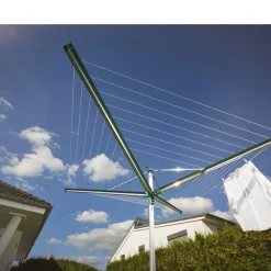 Clearance Leifheit Linomatic 500 Deluxe Cover Paraplytørrestativ Alu