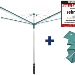 Clearance Leifheit Linomatic 500 Deluxe Cover Paraplytørrestativ Alu