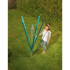 Clearance Leifheit Linomatic 500 Deluxe Cover Paraplytørrestativ Alu