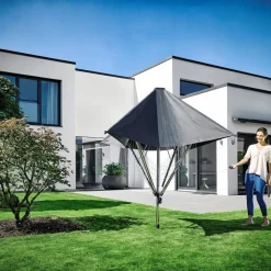 Clearance Leifheit LinoProtect 400 Paraplytørrestativ Anthracite