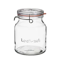 Online Luigi Bormioli Lock Eat Sylteglas med patentlåg buttet Klar