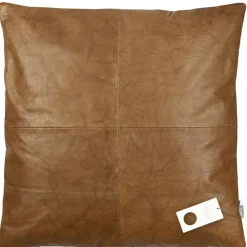 Sale Södahl Lodge leather Pude Black/Tobacco