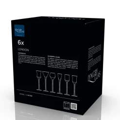 Best Lyngby Glas London Snapseglas 6 stk. Assorterede