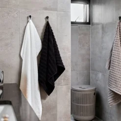 New Zone Denmark Loop magnet Håndklædestrop 2 stk. Soft Grey