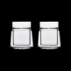Outlet Jacob Jensen Medium Dobbeltvægget glas 2 stk. Clear