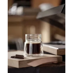 Outlet Jacob Jensen Medium Dobbeltvægget glas 2 stk. Clear