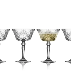 Lyngby Glas Krystal Melodia Champagneskål 4 stk. Klar