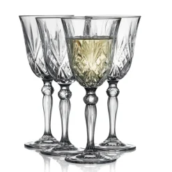 Sale Lyngby Glas Krystal Melodia Hvidvinsglas 4 stk. Clear