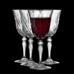 Clearance Lyngby Glas Krystal Melodia Rødvinsglas 4 stk. Clear