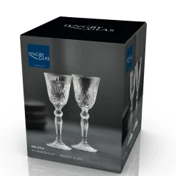 Online Lyngby Glas Krystal Melodia Snapseglas 4 stk. Klar