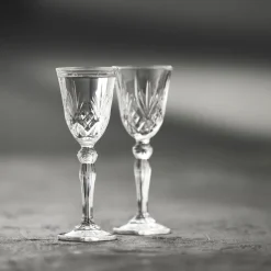 Online Lyngby Glas Krystal Melodia Snapseglas 4 stk. Klar