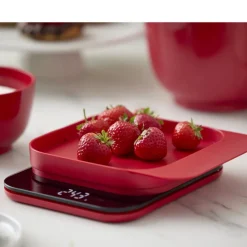 New Rosti Mensura Køkkenvægt R&oslash;d