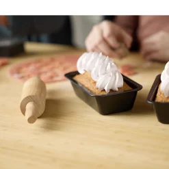 Blomsterbergs Mini-brødformsæt m. kagerulle 3 dele Antracitgrå