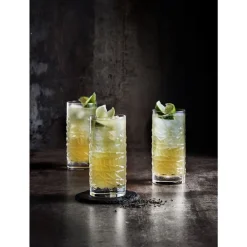 Discount Luigi Bormioli Mixology Textures Ølglas/longdrinkglas 4 stk. Klar