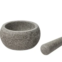 Hot Funktion Morter med støder Granitgrå